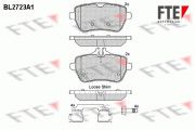 9010948 Sada brzdových destiček, kotoučová brzda FTE