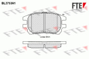 BL2753A1 Sada brzdových destiček, kotoučová brzda FTE