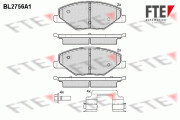 9010964 FTE sada brzdových platničiek kotúčovej brzdy 9010964 FTE