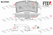 BL2792A1 FTE sada brzdových platničiek kotúčovej brzdy BL2792A1 FTE
