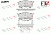 BL2811A1 FTE sada brzdových platničiek kotúčovej brzdy BL2811A1 FTE