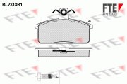 9011003 Sada brzdových destiček, kotoučová brzda FTE