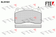 BL2819A1 Sada brzdových destiček, kotoučová brzda FTE