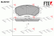 BL2821A1 FTE sada brzdových platničiek kotúčovej brzdy BL2821A1 FTE