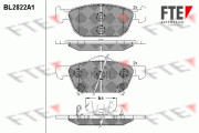 BL2822A1 Sada brzdových destiček, kotoučová brzda FTE