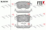 9011007 FTE sada brzdových platničiek kotúčovej brzdy 9011007 FTE