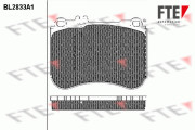 BL2833A1 Sada brzdových destiček, kotoučová brzda FTE