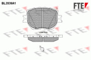 BL2839A1 Sada brzdových destiček, kotoučová brzda FTE