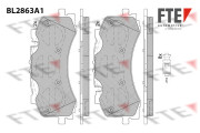 BL2863A1 Sada brzdových destiček, kotoučová brzda FTE