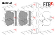 9011104 FTE sada brzdových platničiek kotúčovej brzdy 9011104 FTE