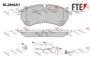 9011106 Sada brzdových destiček, kotoučová brzda FTE