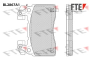 BL2867A1 Sada brzdových destiček, kotoučová brzda FTE