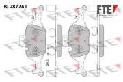 BL2872A1 FTE sada brzdových platničiek kotúčovej brzdy BL2872A1 FTE