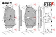 BL2897A1 Sada brzdových destiček, kotoučová brzda FTE