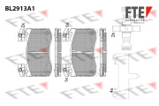 BL2913A1 Sada brzdových destiček, kotoučová brzda FTE