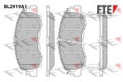 BL2919A1 FTE sada brzdových platničiek kotúčovej brzdy BL2919A1 FTE