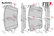 BL2934A1 Sada brzdových destiček, kotoučová brzda FTE