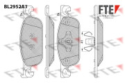 BL2952A1 Sada brzdových destiček, kotoučová brzda FTE