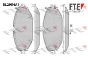 BL2954A1 Sada brzdových destiček, kotoučová brzda FTE