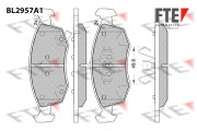 BL2957A1 Sada brzdových destiček, kotoučová brzda FTE
