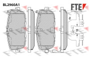 9011203 Sada brzdových destiček, kotoučová brzda FTE