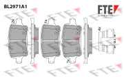 BL2971A1 Sada brzdových destiček, kotoučová brzda FTE