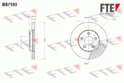 BS7103 Brzdový kotouč FTE