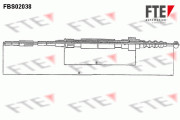 FBS02038 Tažné lanko, parkovací brzda FTE