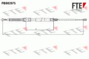 FBS02075 FTE żażné lanko parkovacej brzdy FBS02075 FTE