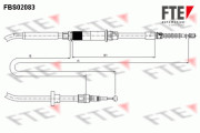 FBS02083 Tažné lanko, parkovací brzda FTE