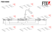 FBS10080 Tažné lanko, parkovací brzda FTE