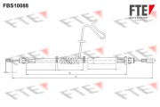 9250379 Tažné lanko, parkovací brzda FTE