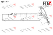 FBS18071 Tažné lanko, parkovací brzda FTE