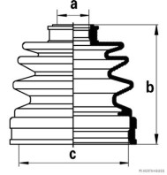 J2862003 HERTH+BUSS JAKOPARTS manżeta hnacieho hriadeľa - opravná sada J2862003 HERTH+BUSS JAKOPARTS