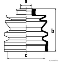 J2865001 HERTH+BUSS JAKOPARTS manżeta hnacieho hriadeľa - opravná sada J2865001 HERTH+BUSS JAKOPARTS