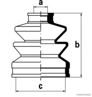 J2866002 HERTH+BUSS JAKOPARTS manżeta hnacieho hriadeľa - opravná sada J2866002 HERTH+BUSS JAKOPARTS