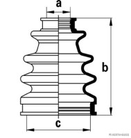 J2882008 HERTH+BUSS JAKOPARTS manżeta hnacieho hriadeľa - opravná sada J2882008 HERTH+BUSS JAKOPARTS