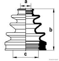 J2882020 HERTH+BUSS JAKOPARTS manżeta hnacieho hriadeľa - opravná sada J2882020 HERTH+BUSS JAKOPARTS