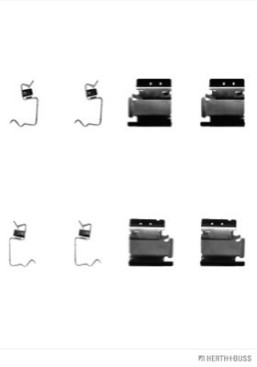 J3662014 Sada prislusenstvi, oblozeni kotoucove brzdy HERTH+BUSS JAKOPARTS