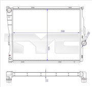 703-0006-R Chladič, chlazení motoru TYC