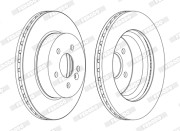 DDF1036C Brzdový kotouč PREMIER FERODO