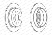 DDF1060 Brzdový kotouč PREMIER FERODO