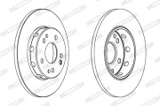 DDF124X Brzdový kotouč PREMIER FERODO