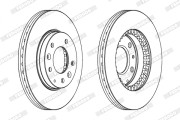 DDF1278X Brzdový kotouč PREMIER FERODO
