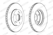 DDF1341X Brzdový kotouč PREMIER FERODO