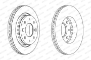 DDF1418 Brzdový kotouč PREMIER FERODO