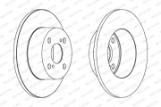 DDF1487 Brzdový kotouč PREMIER FERODO