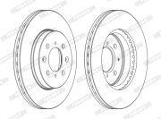 DDF1510C Brzdový kotouč SL FERODO