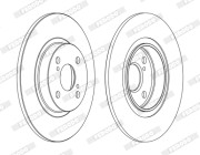 DDF1576C Brzdový kotouč PREMIER FERODO