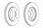 DDF1614 FERODO brzdový kotúč DDF1614 FERODO